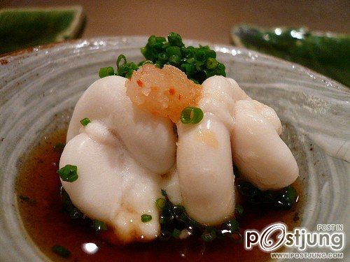 อันดับ 7 Shirako หรือ ถุง,ท่อเก็บน้ำอสุจิของปลา (แหงะ) มักเป็นของปลาคอด ปลาปักเป้าและปลาแองเกลอร์ ใ