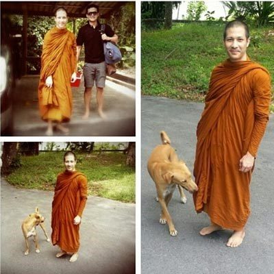 พระแต๊งค์ สึกแล้ว - กรณ์ โพสต์ภาพ ปลื้มลูกเลี้ยง มาให้พรก่อนสึก