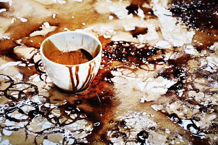 Art ป่ะหละ 22 - วาดภาพจากรอยแก้วกาแฟ