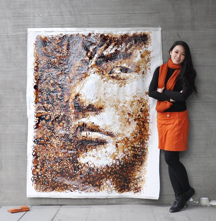 Art ป่ะหละ 22 - วาดภาพจากรอยแก้วกาแฟ