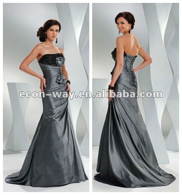 Silver long dress