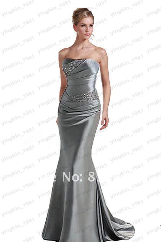 Silver long dress