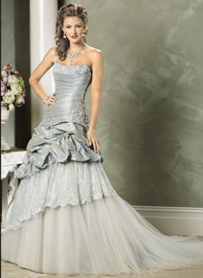 Silver long dress