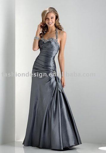 Silver long dress