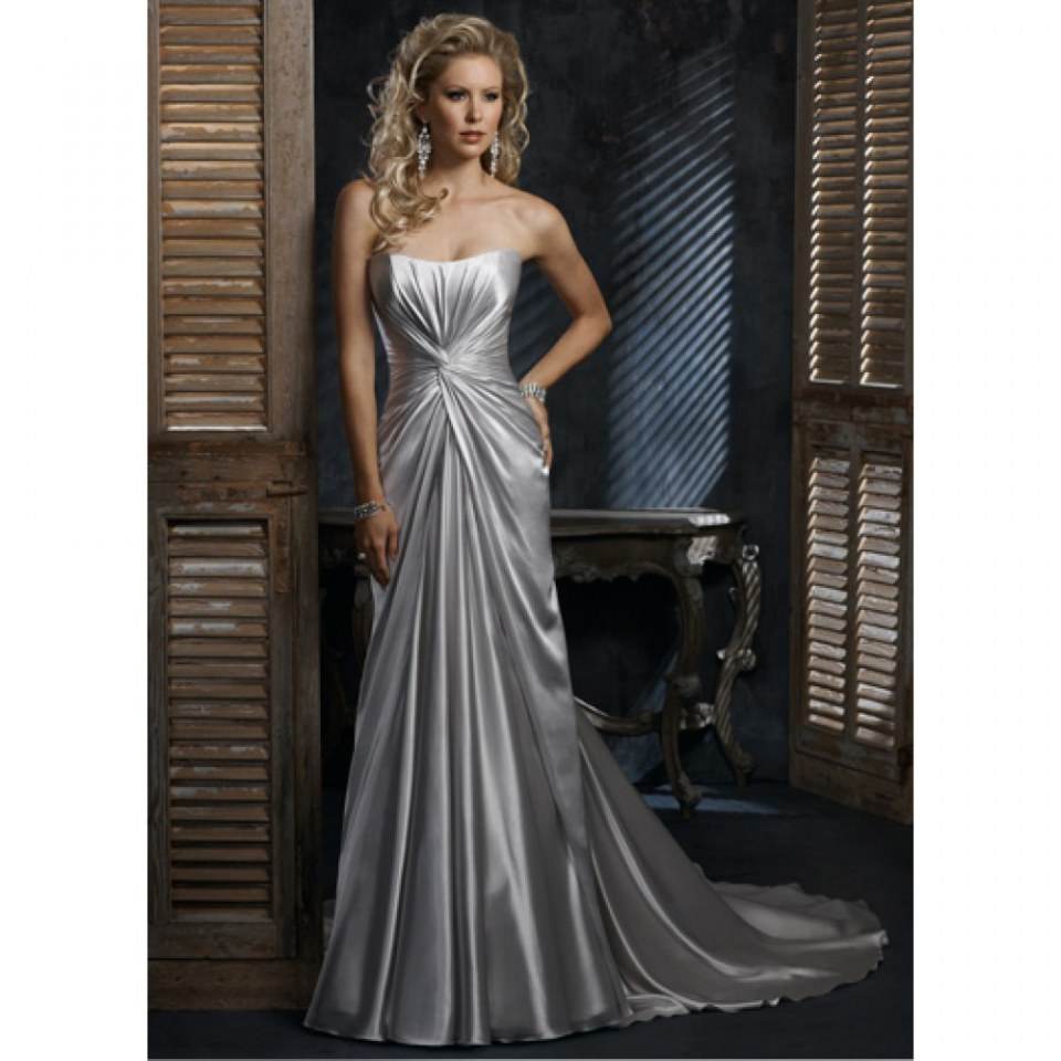 Silver long dress