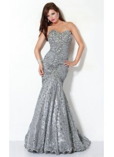 Silver long dress