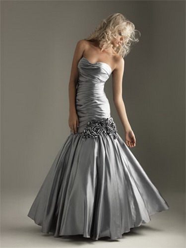 Silver long dress