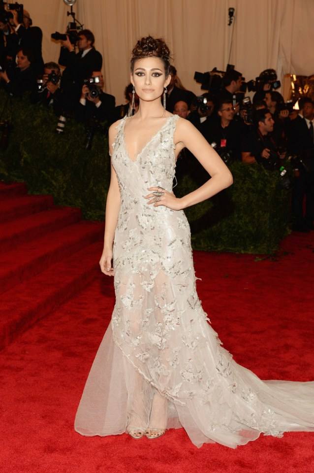 Emmy Rossum in Donna Karan Atelier gown