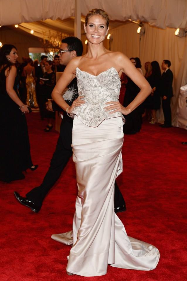 Heidi Klum In Marchesa