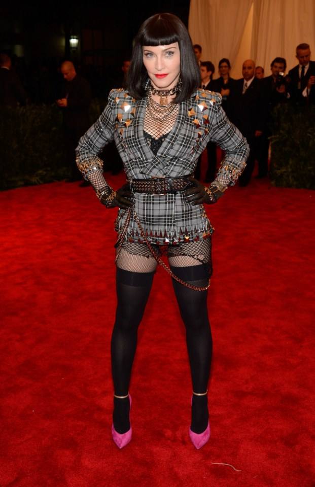 Madonna In Givenchy and Casadei shoes