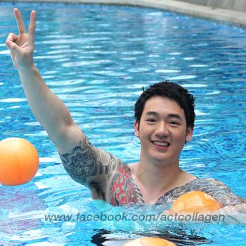 ยากูซ่าน้อยว่ายน้ำ น่ารักจุงๆๆ