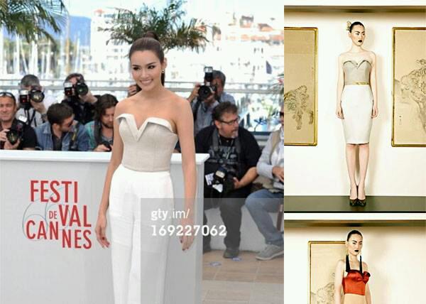 ญาญ่าหญิงใส่แบนด์ไทยVatanika มาโปรโมทหนัง.