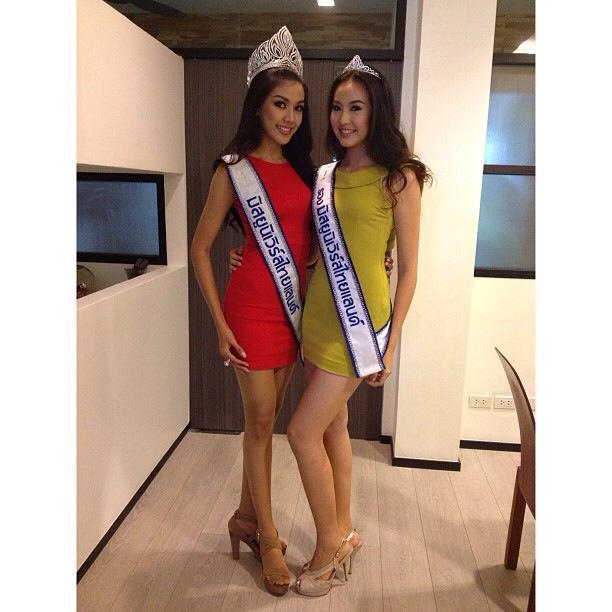 น้องๆมิสยูนิเวิร์สไทยแลนด์ 2013 ขอบคุณสื่อจ้า