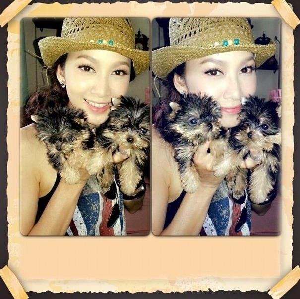 แม่เนียน"ยุ้ย"กับน้องหมาinstagram update!!!