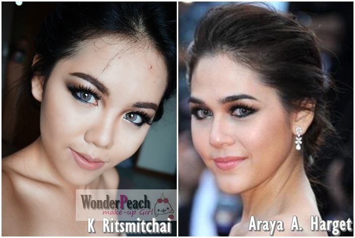 สาวสวยแต่งหน้าให้เหมือน ชมพู่ อารยา