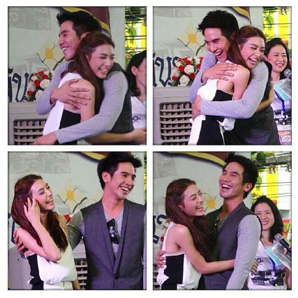 โป๊ป มิว กอดกันกลม จิ้นกระจาย ในงานประมูลการกุศล
