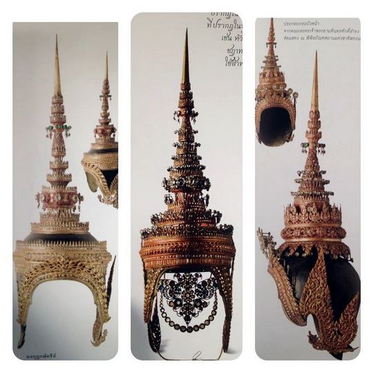 ศิราภรณ์ และหัวโขน คณะละครเจ้าพระยามหินทรศักดิ์ธำรงค์