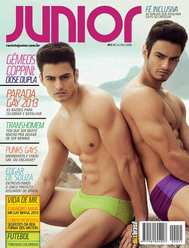 Twins Luis & Lucas Coppini @ Revista Junior Brazil no.51 May 2013