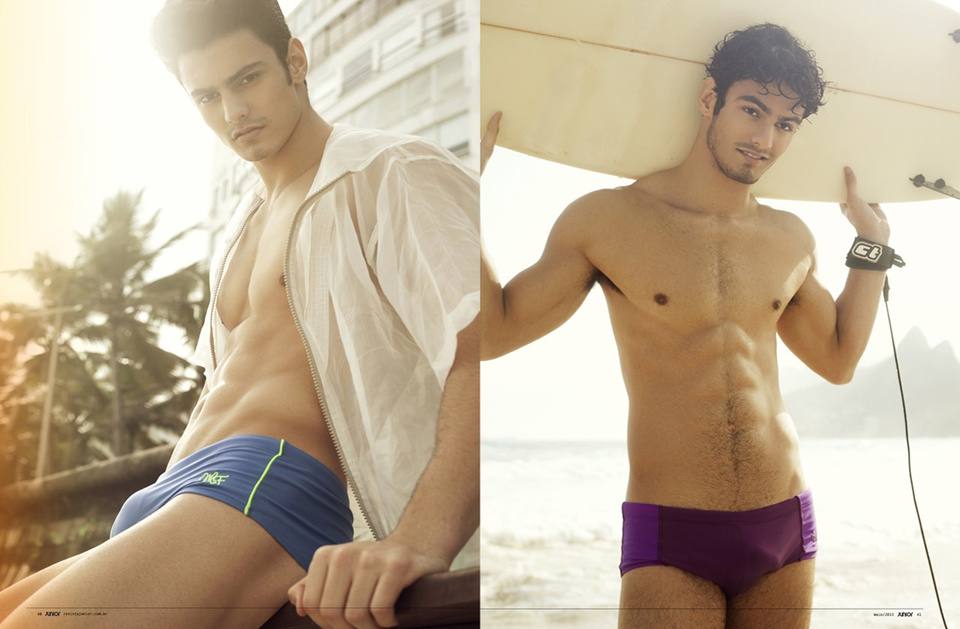 Twins Luis & Lucas Coppini @ Revista Junior Brazil no.51 May 2013