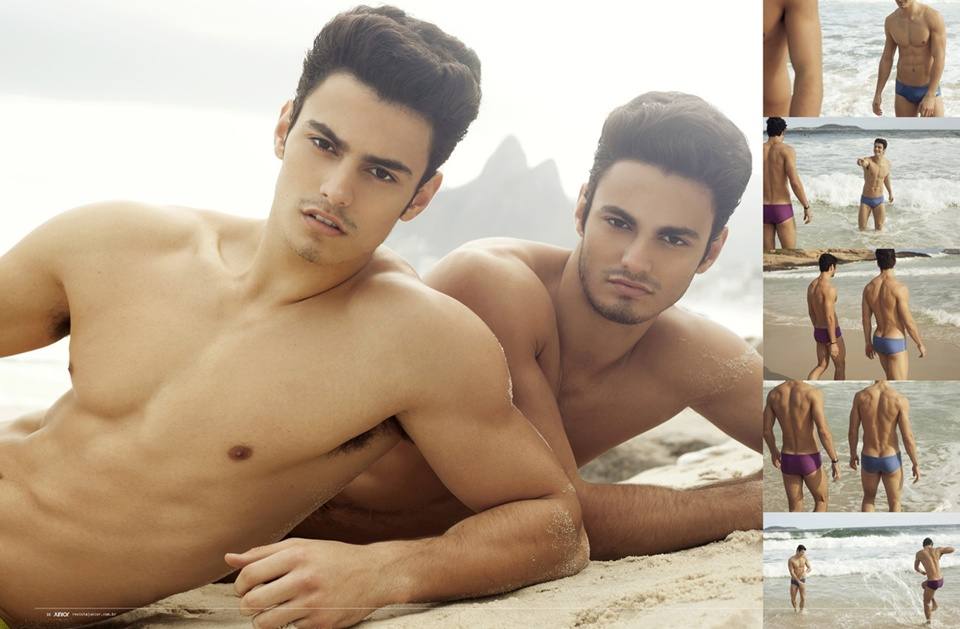 Twins Luis & Lucas Coppini @ Revista Junior Brazil no.51 May 2013