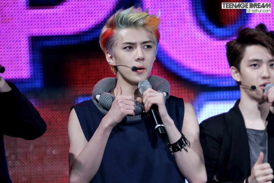 สีผมมักเน่ sehun