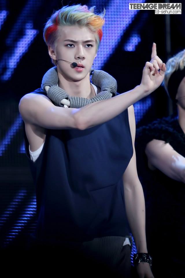 สีผมมักเน่ sehun