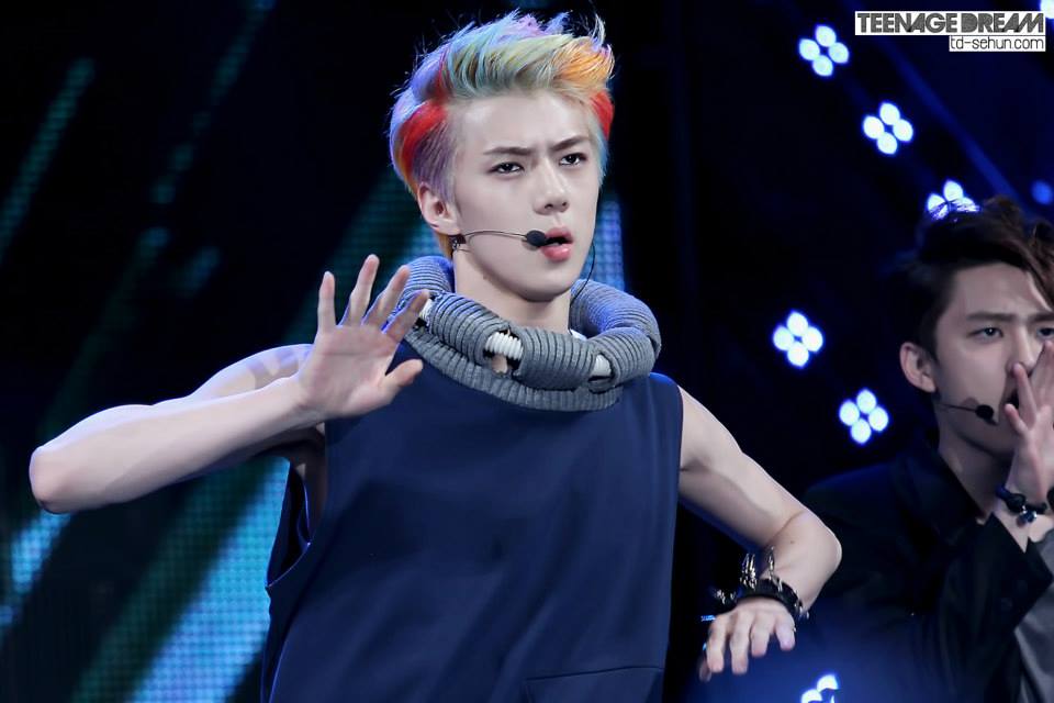 สีผมมักเน่ sehun
