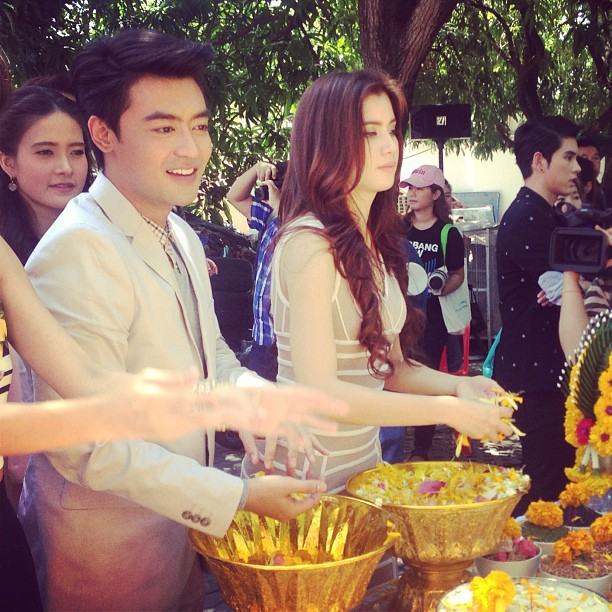 บวงสรวง ละคร 3 เรื่อง "โดมทอง , แม่ค้า และ สะใภ้หัวแดง"