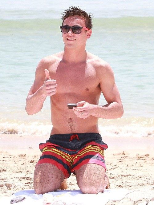 วันพักผ่อนของนักกระโดดน้ำทีมชาติอังกฤษ Tom Daley