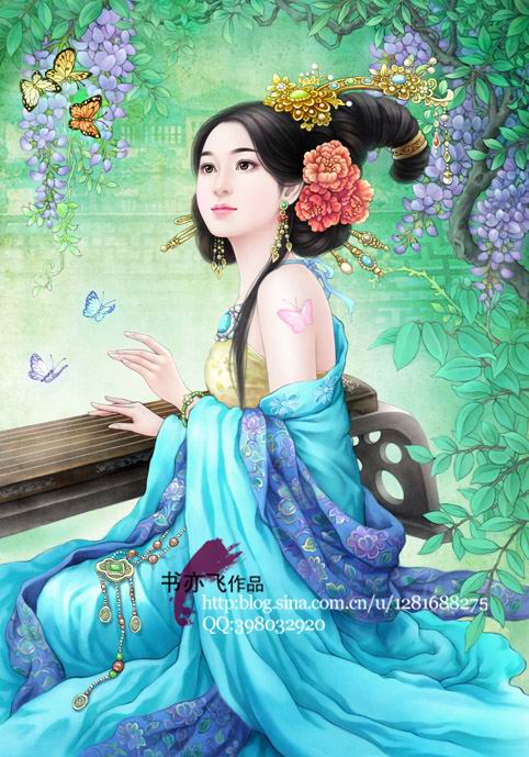 รูปวาดสาวจีนโบราณ # 2
