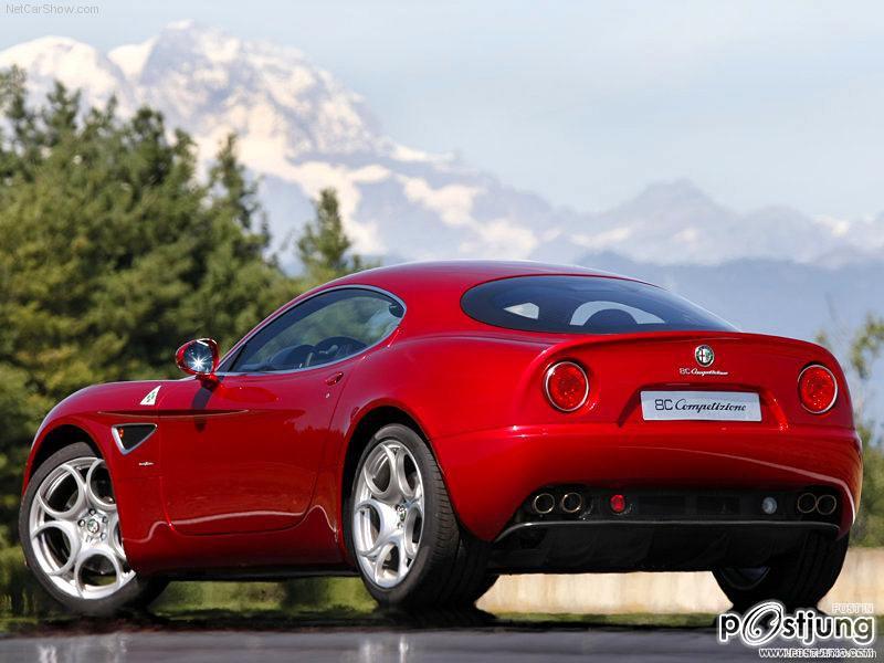 สง่างามแท้ Alfa Romeo 8c Competizione