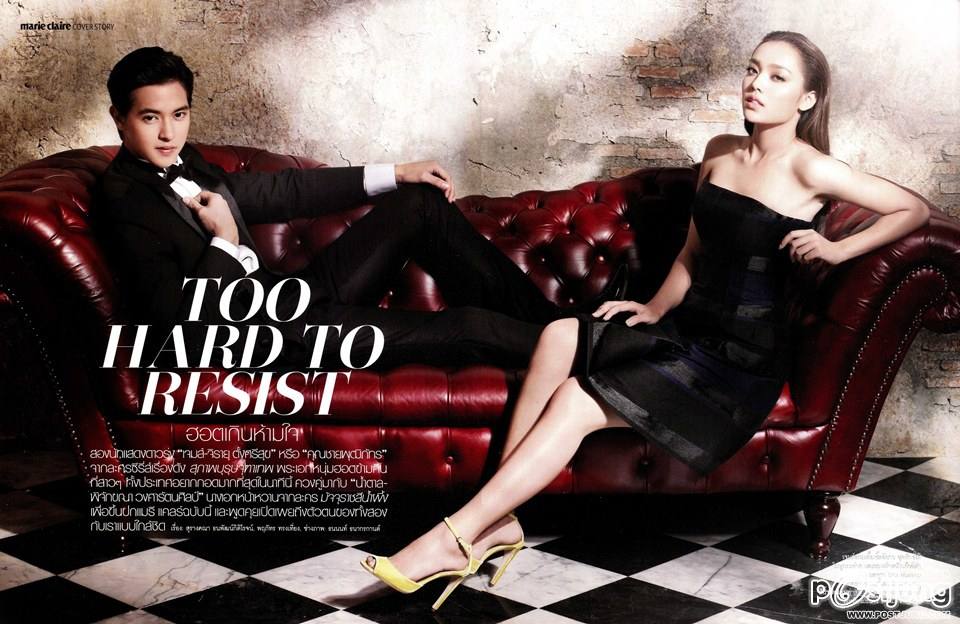เจมส์ จิรายุ & น้ำตาล พิจักขณา @ MARIE CLAIRE vol.8 no.111 July 2013