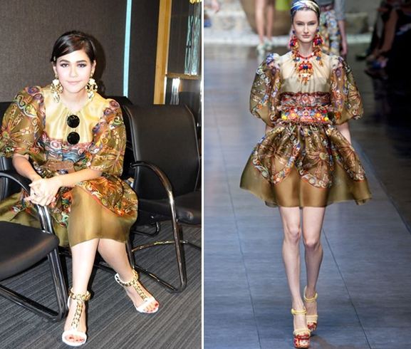ชมพู่อารยา in dolce&gabbana 2013
