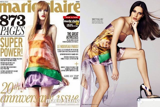 Christian Dior Spring 2013 RTW Multi-Color Dress
