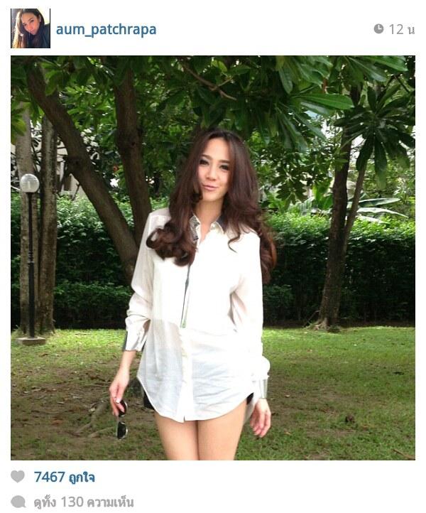 นางเอกซุปเปอร์สตาร์เบอร์หนึ่งของเมืองไทย อั้ม พัชราภา ไชยเชื้อ สวยสดใส ในวันสบายๆ น่ารักมากๆ