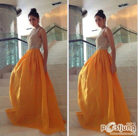 นางเอกซุปเปอร์สตาร์สุดฮ็อต ชมพู่ อารยา เอ.ฮาร์เก็ต สวยสงางาม เฉิดฉายมาในชุดสุดหรู หลักแสน