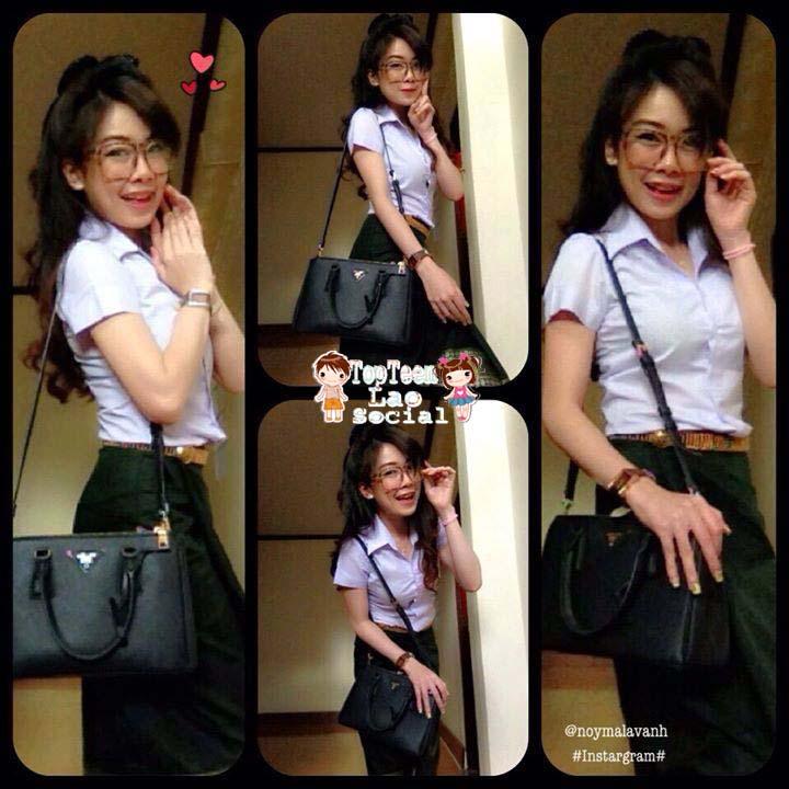 สาวลาวสวยๆน่ารักจากเพจ ToP TEEn Laos Social (ໄວລຸ້ນລາວຍຸກໃໝ່) V2