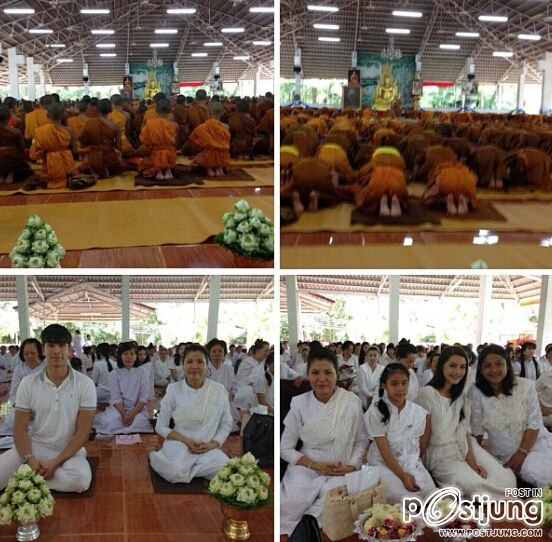 พระเอกนางเอก คู่ขวัญ ณเดช ญาญ่า ทำบุญร่วมชาติ ตักบาตร ร่วมขัน