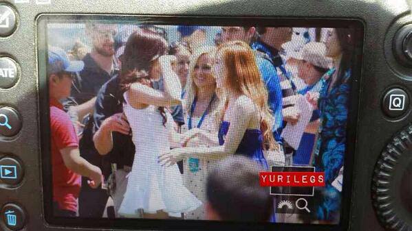 แทยอน+ทิฟฟานี่ ที่ Dodger stadium  @ America