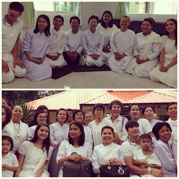 ณเดชน์ ญาญ่า ควงคู่ร่วมทำบุญพร้อมคุณแม่ ที่วัดนาหลวง