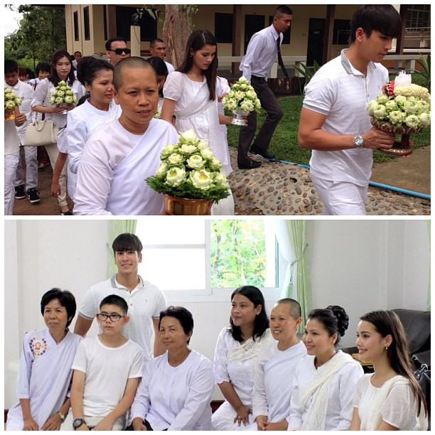 ณเดชน์ ญาญ่า ควงคู่ร่วมทำบุญพร้อมคุณแม่ ที่วัดนาหลวง