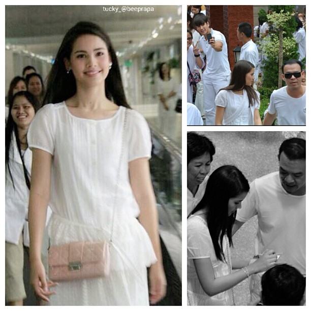 ณเดชน์ ญาญ่า ควงคู่ร่วมทำบุญพร้อมคุณแม่ ที่วัดนาหลวง