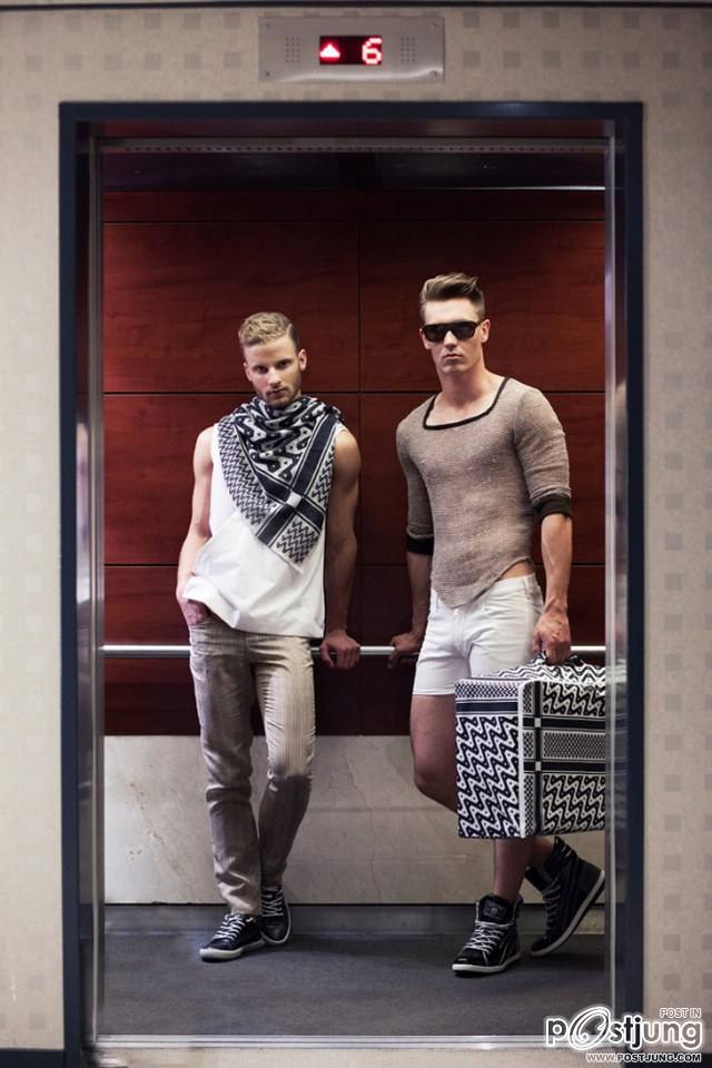 Riley Anastatia, Quincy Currie and Tim Foitzik for Allan Vos SS14 Lookbook