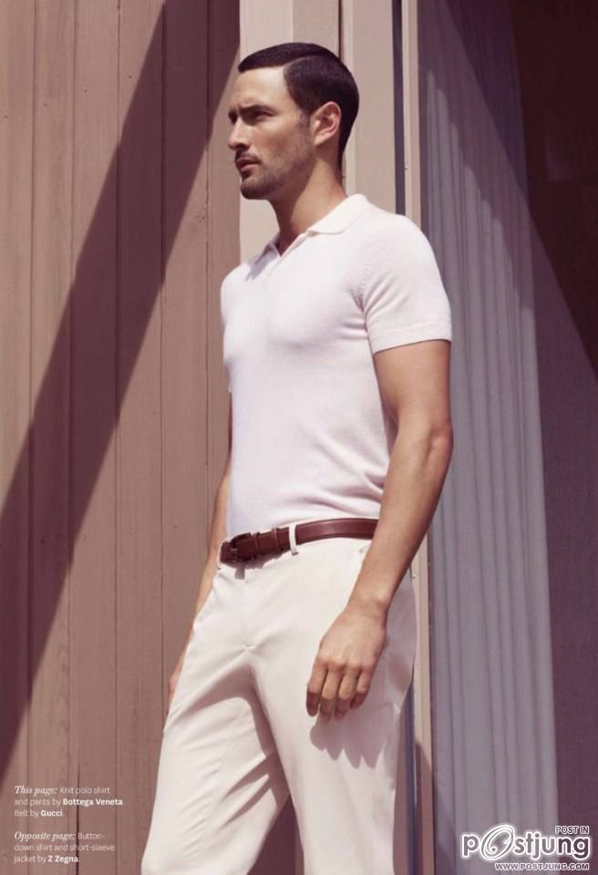 Noah Mills by Bruno Staub for Out Magazine