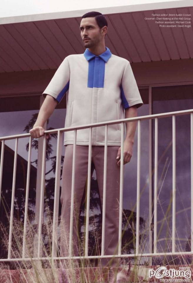 Noah Mills by Bruno Staub for Out Magazine