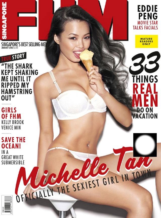 Michelle Tan @ FHM Singapore August 2013