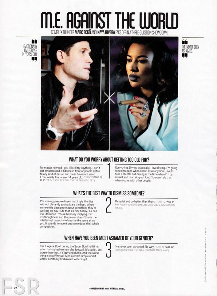 Naya Rivera @ Complex Magazine August 2013