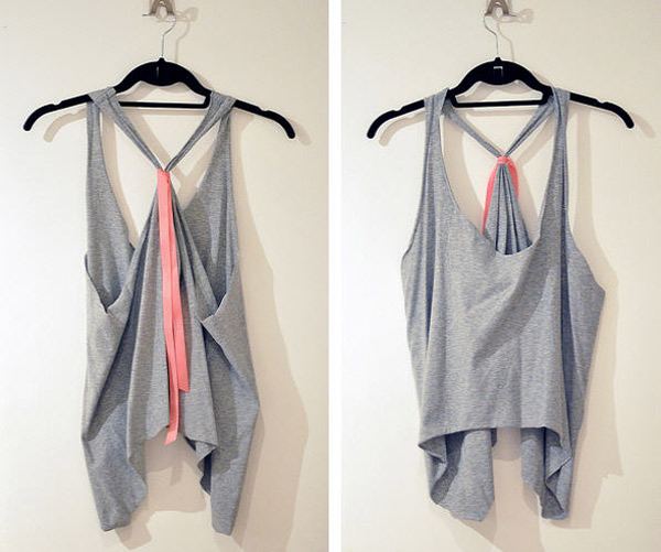 D.I.Y. เปลี่ยนเสื้อยืดตัวใหญ่ให้เป็นเสื้อกล้ามเด็กแนว