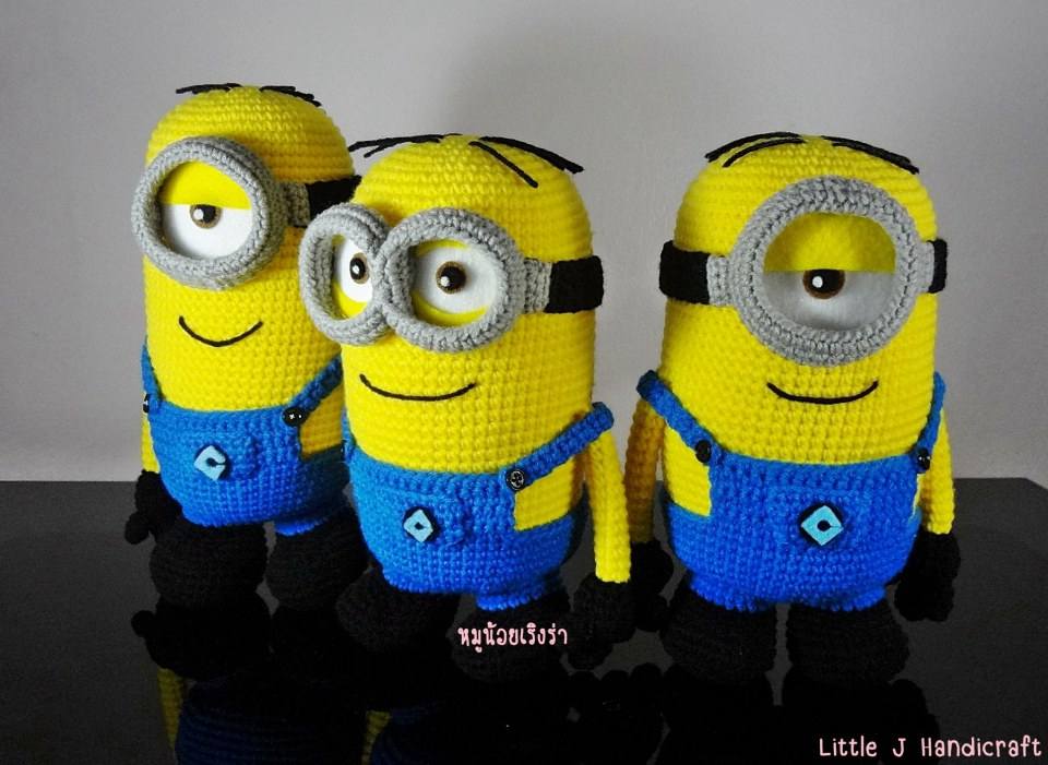 ตุ๊กตาถัก Minion เจ้าตัวเหลืองหัวตะปูจอมซน