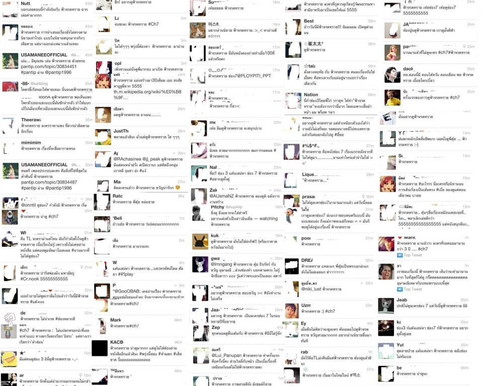 ทวิตเตอร์!!!  กระแสละคร ฟ้าจรดทราย ช่อง 7 แรงมากกกกกกกกกกกกกกกกกกกกกกกกกกกกกกกกกกกกกกกกกกกกก มีแต่คนพูดถึงชื่นชอบ